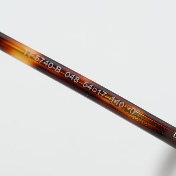 Tom Ford FT5740-B 048 Eyeglasses Brown / Gold / Havana 54mm Cat Eye Frame main image 7